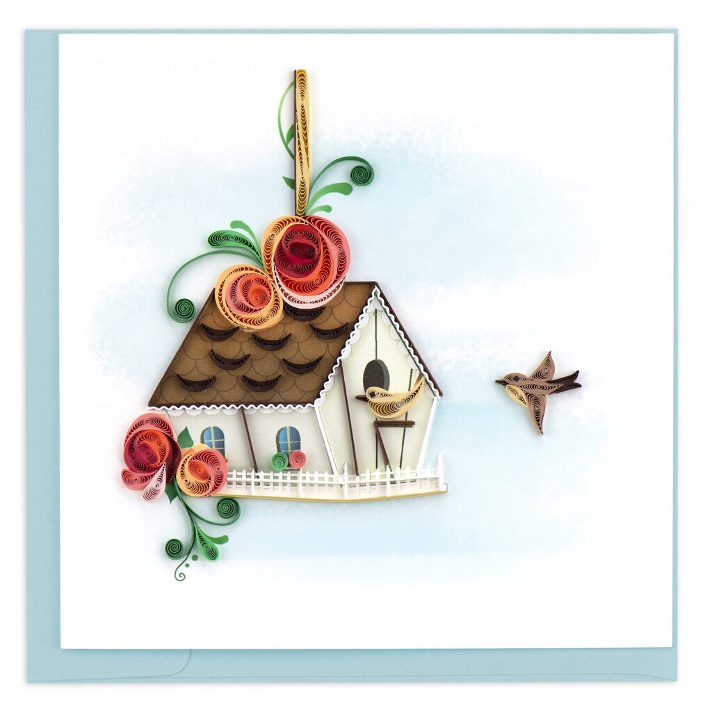 Birdhouse Note Quilling Card BL1259