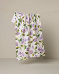 Blooming Thistle Geometry Tea Towel