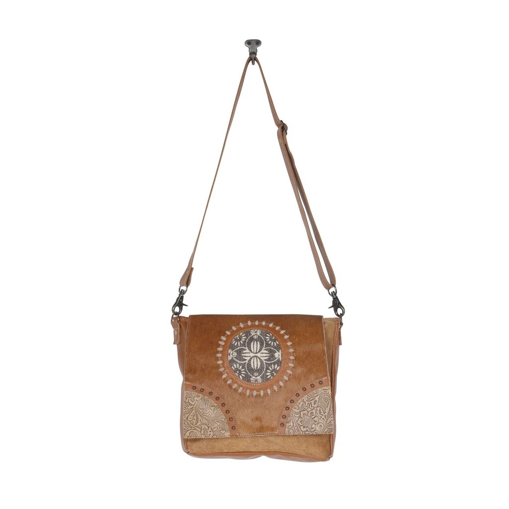 Vintage Hues Leather & Hairon Myra Bag S-4397