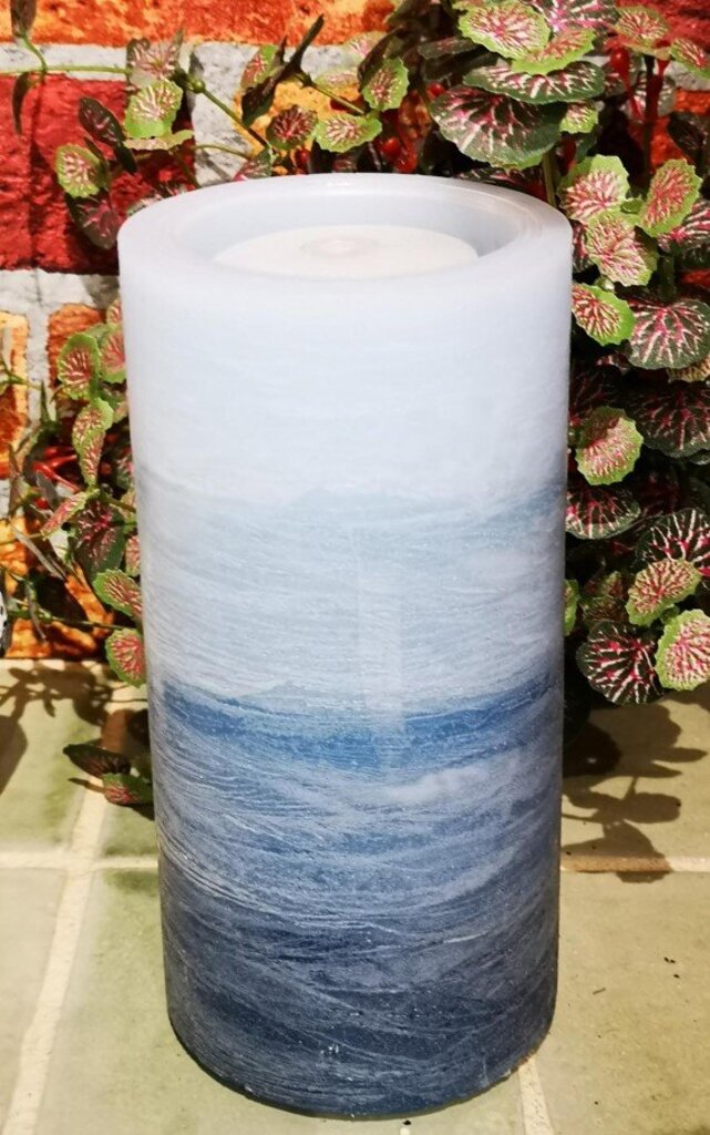 Multi BLUE Fountain Candle LC3240 BLUE