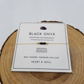 Handmade Gemstone Chakra Wish Bracelet Black Onyx CHAK1739-1