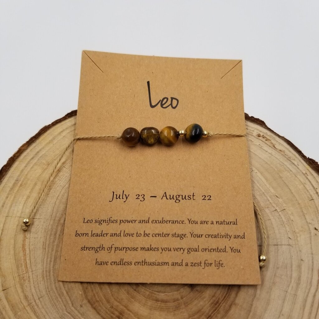 Natural Stone Handwoven Bracelet LEO