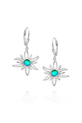 Sun Earrings Polished GREEN EAR-520-PG