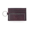 Zidana Steelhoof Studded Veg Tanned Leather Myra Wallet Sienna Plum S-13856