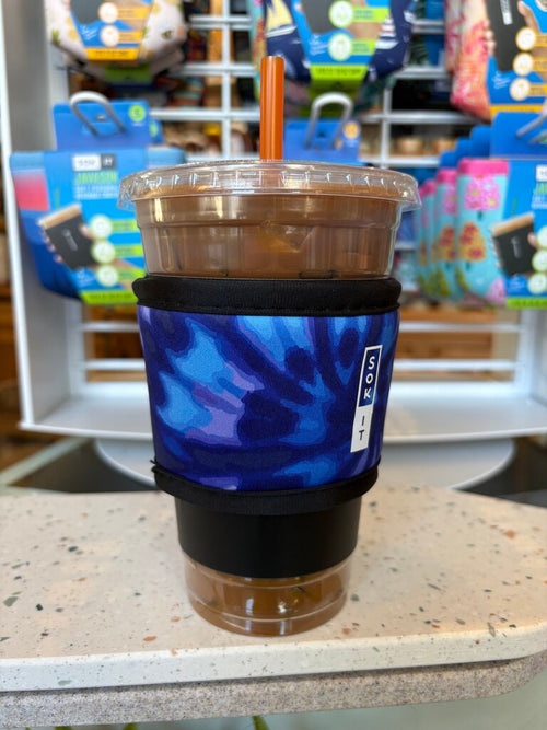 BLUE Tie Dye Hot Cup Sok It HSK-X006-UNI-L03-I-A-C01
