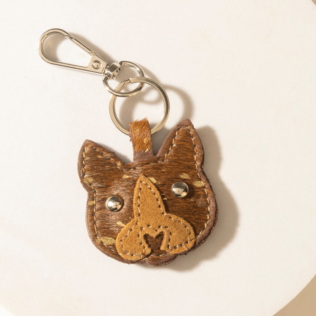 Barn Whisker Hairon Myra Keychain Honey Tan S-13509