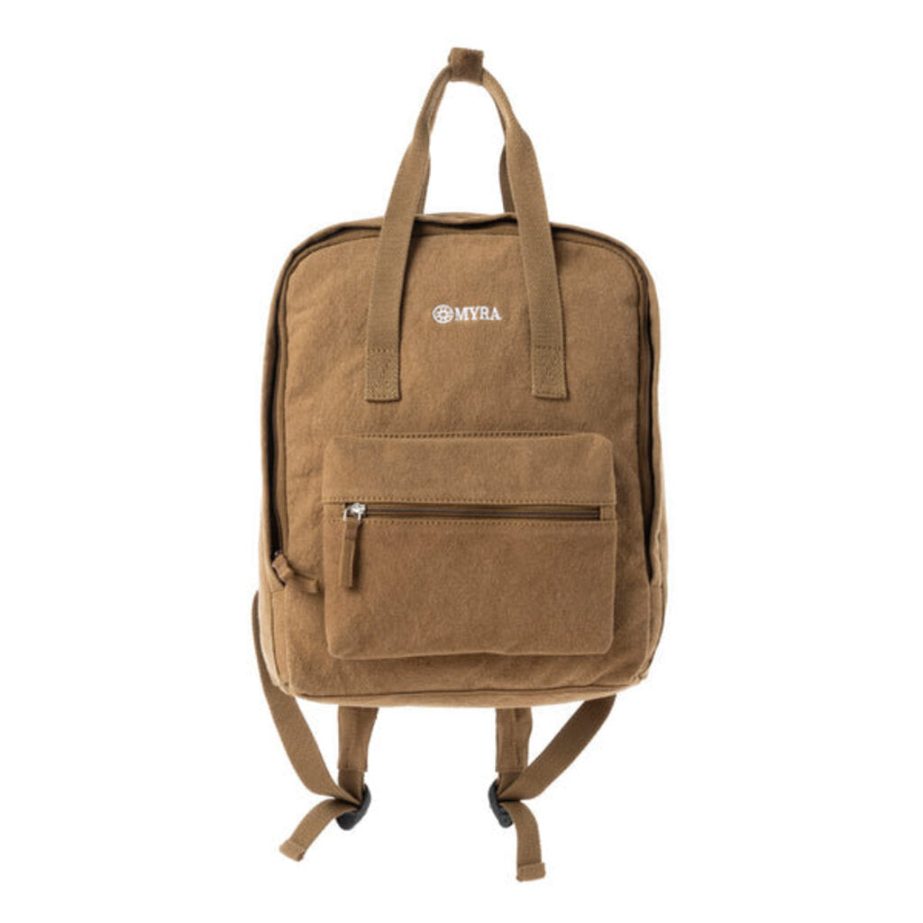 Pioneer Trek Canvas Backpack Myra Bag Rust Tan S-12888