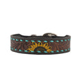 Scenic Hand Tooled Leather Dog Collar S-5757 SM