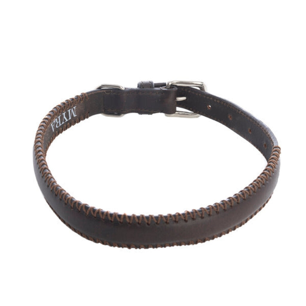 Rio Correr Leather Dog Collar in Chocolate S-10641 SM