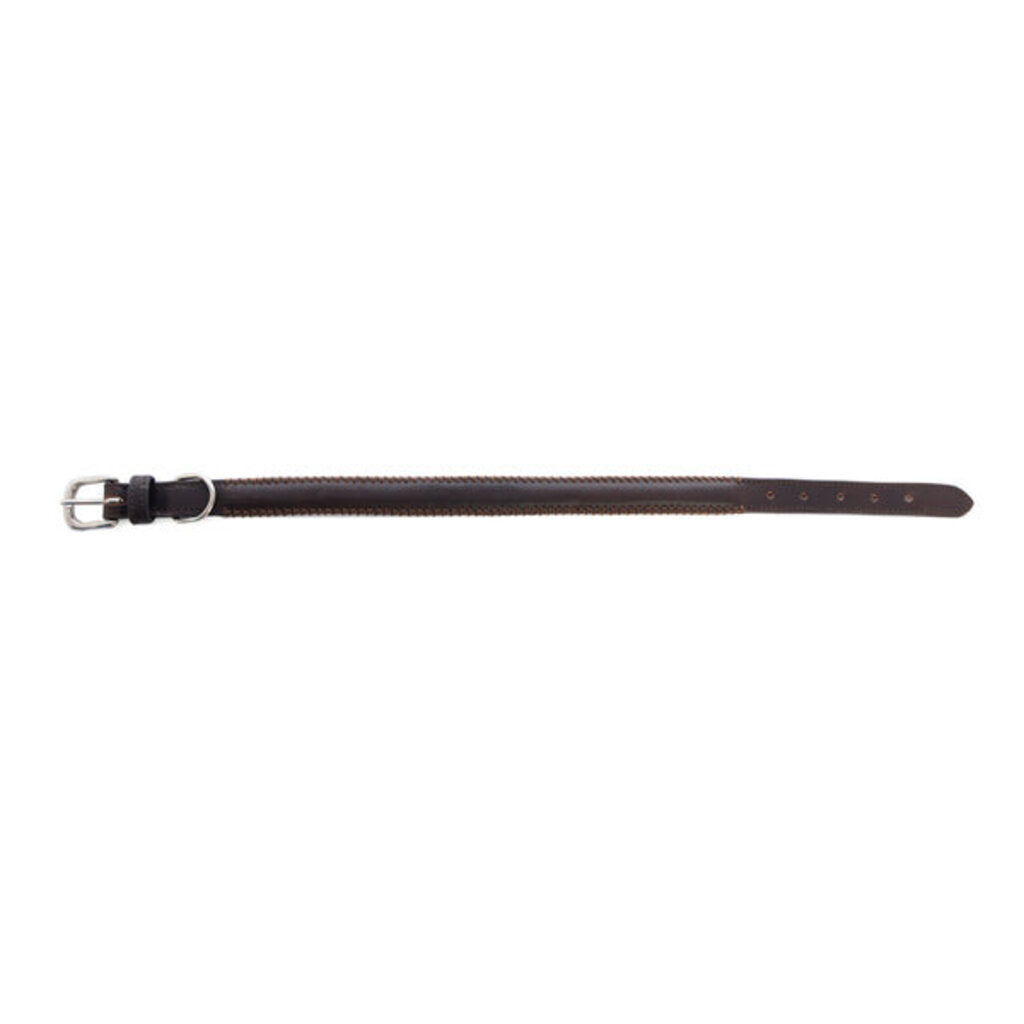 Rio Correr Leather Dog Collar in Chocolate S-10641 SM