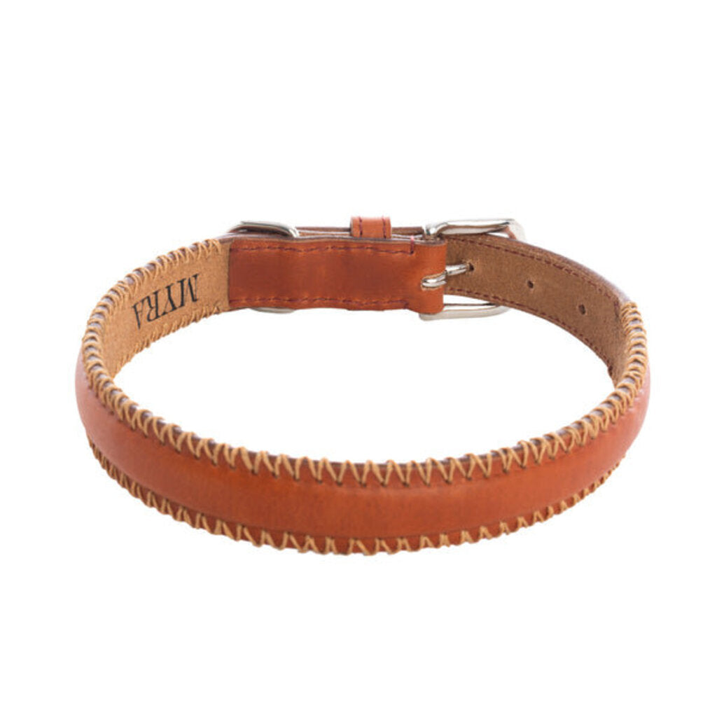 Rio Correr Leather Dog Collar in Caramel S-10639 MD