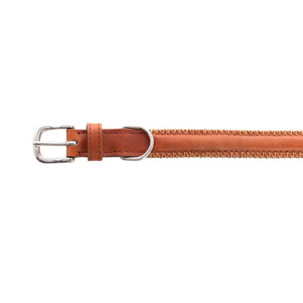 Rio Correr Leather Dog Collar in Caramel S-10639 SM