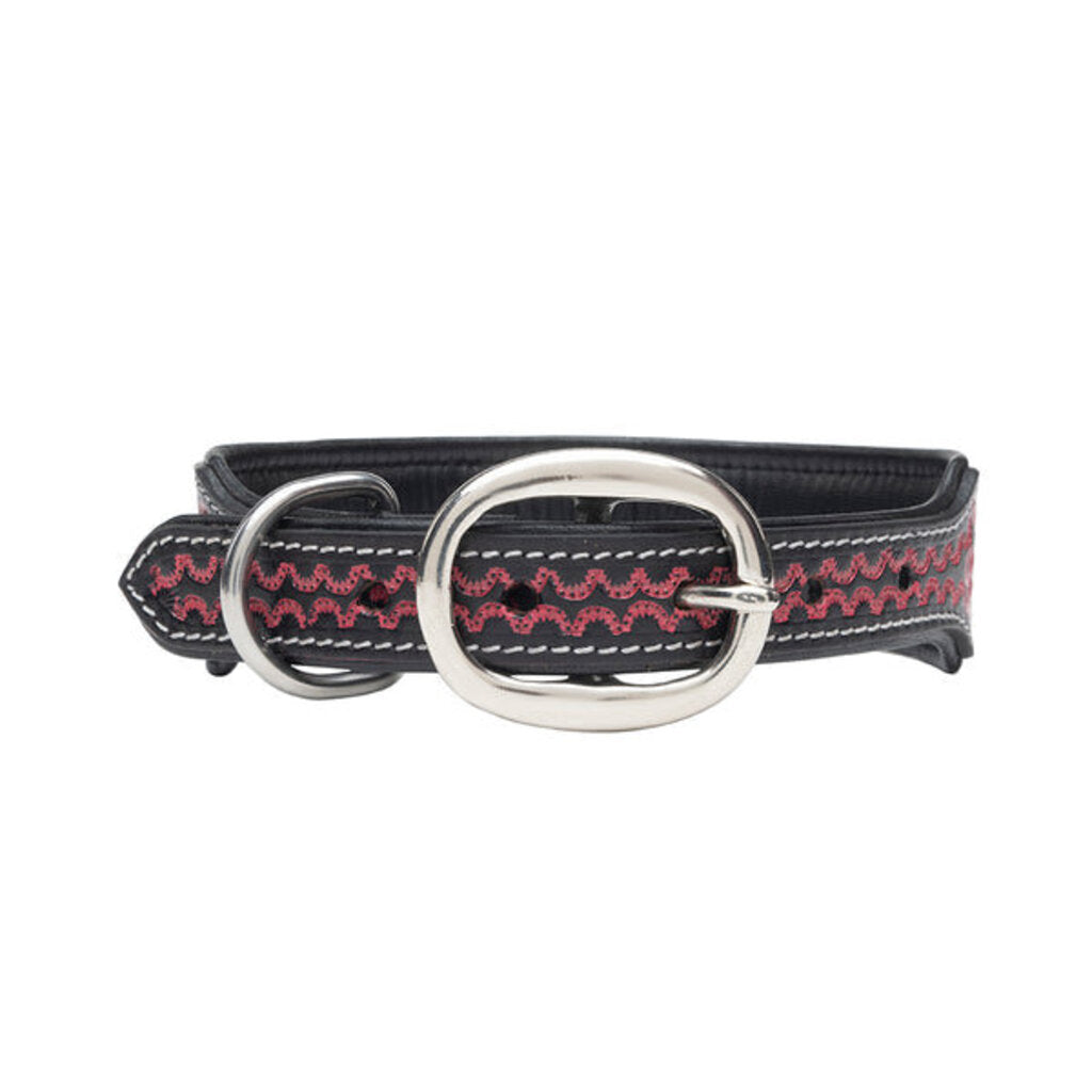 Lucky Diego Hand Tooled Dog Collar S-10201 LG