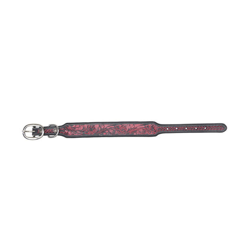 Lucky Diego Hand Tooled Dog Collar S-10201 LG
