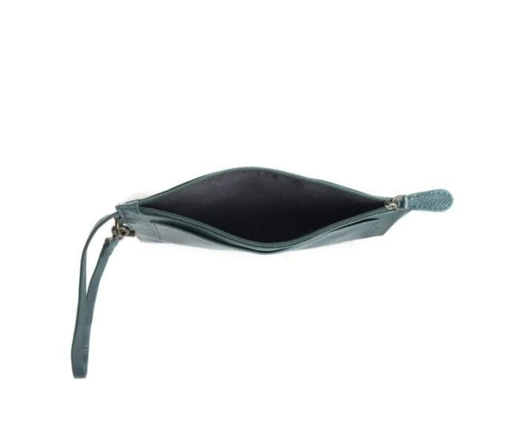 Canyon Colours Myra Clutch Pouch In TEAL S-11312 w/bag